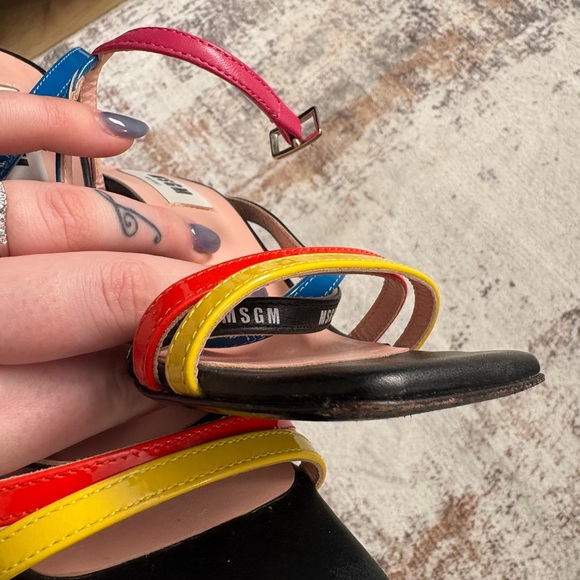 MSGM multicolor leather sandals. - Picture 9 of 13